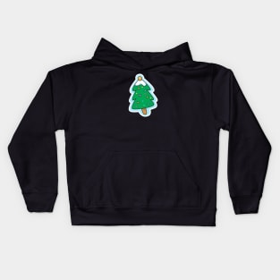 Cute Christmas Tree Design Kids Hoodie